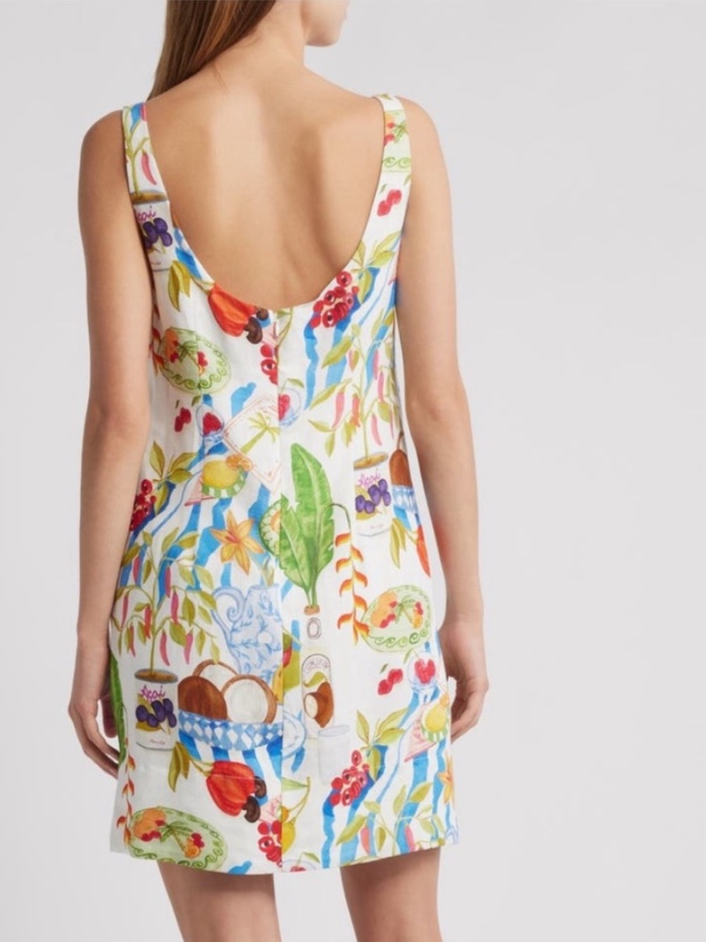 FARM Rio White Multicolor Fruit-Print Mini Dress - Picture 9 of 11